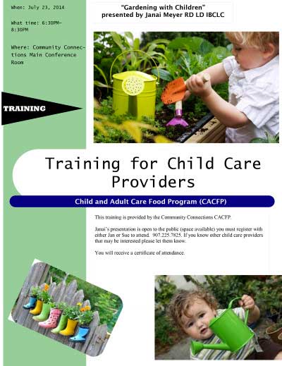 Gardening with Children - presented by Janai Meyer RD, LD, IBCLC